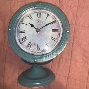 Blue Standing Clock